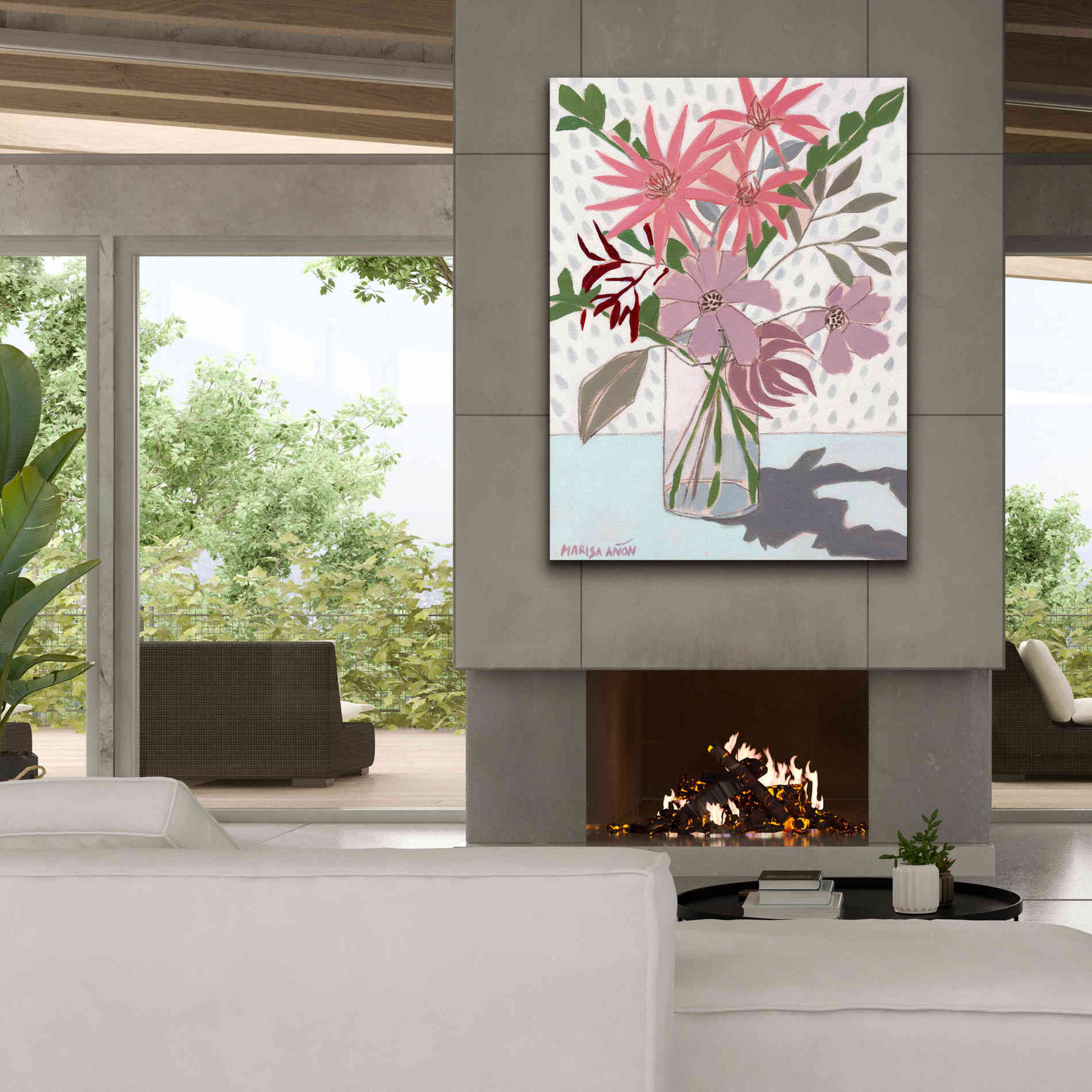 'Summer Flowers' by Marisa Anon, Canvas Wall Art,40 x 54