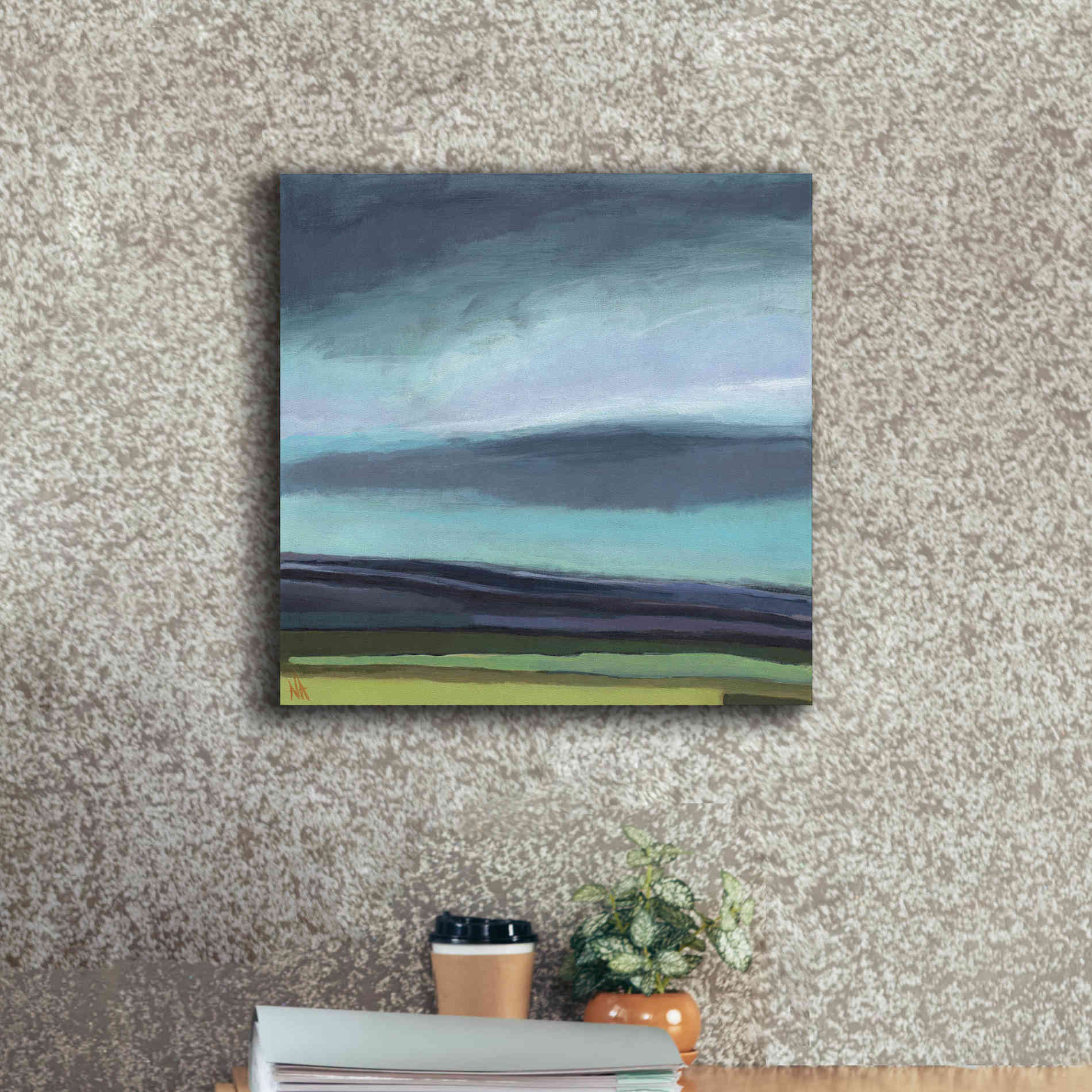 'Dew on My Boots' by Niki Arden, Canvas Wall Art,18 x 18