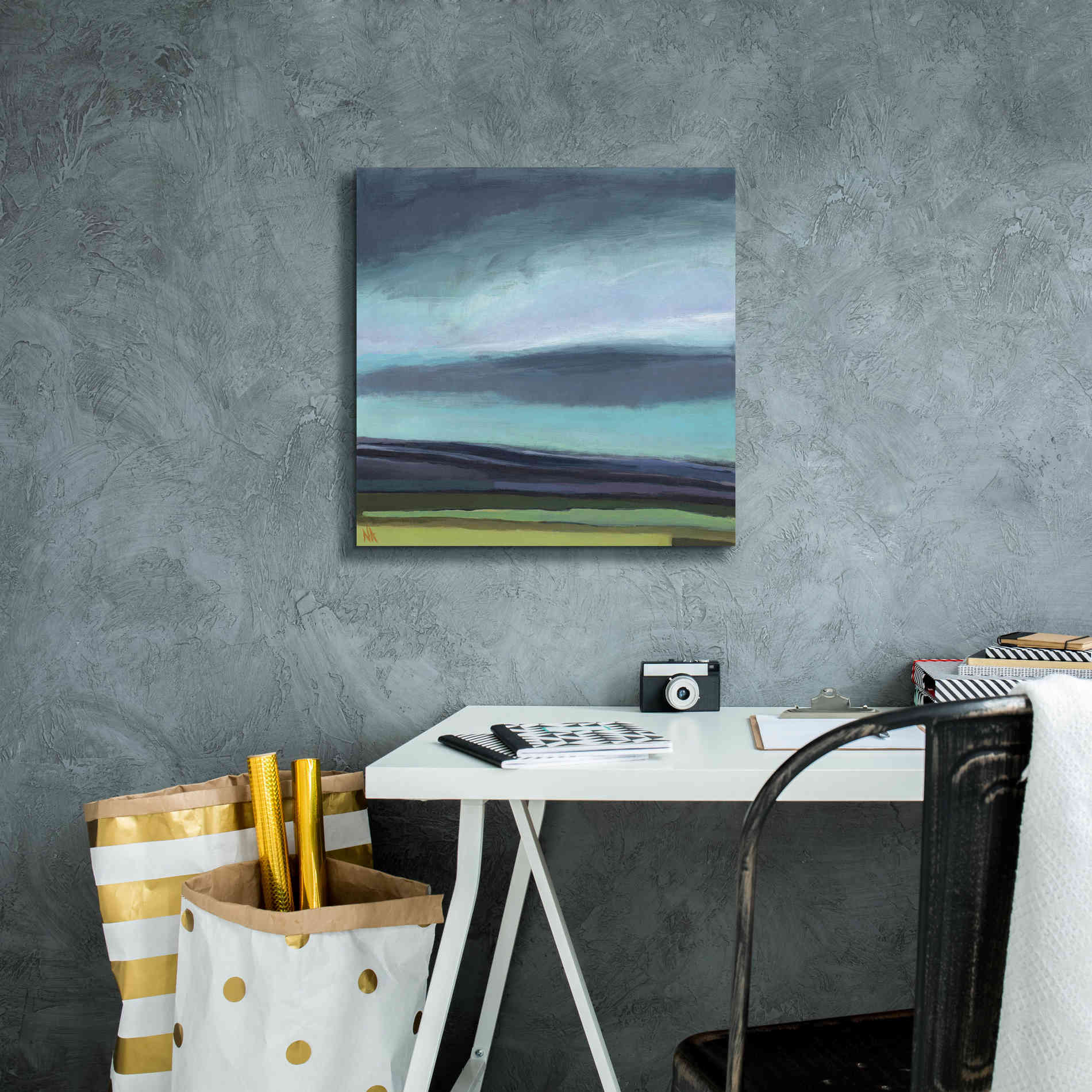 'Dew on My Boots' by Niki Arden, Canvas Wall Art,18 x 18