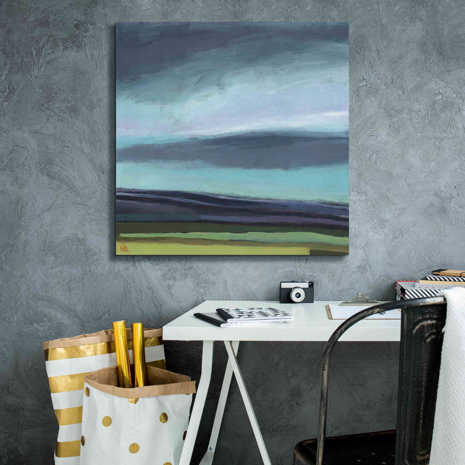 'Dew on My Boots' by Niki Arden, Canvas Wall Art,26 x 26