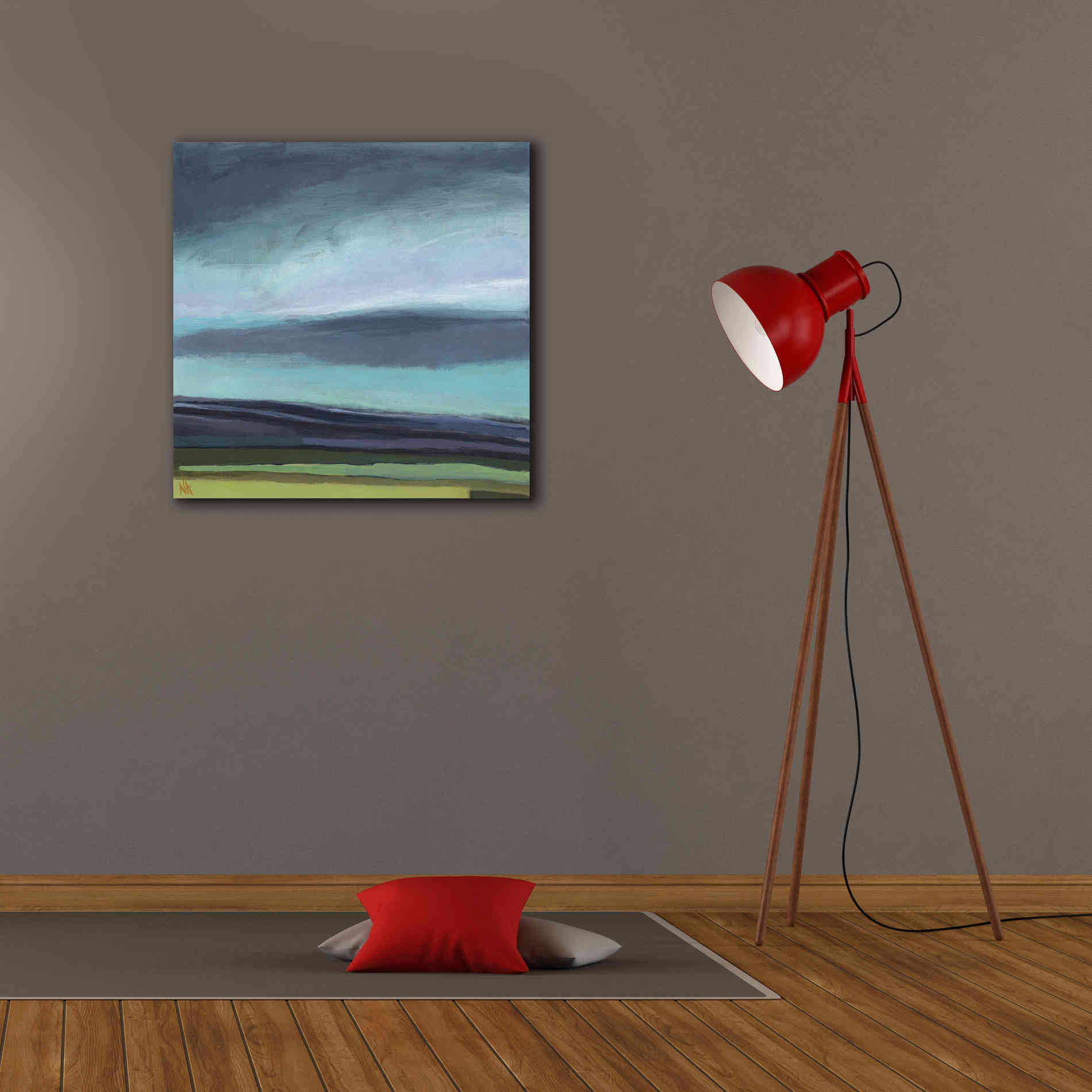 'Dew on My Boots' by Niki Arden, Canvas Wall Art,26 x 26