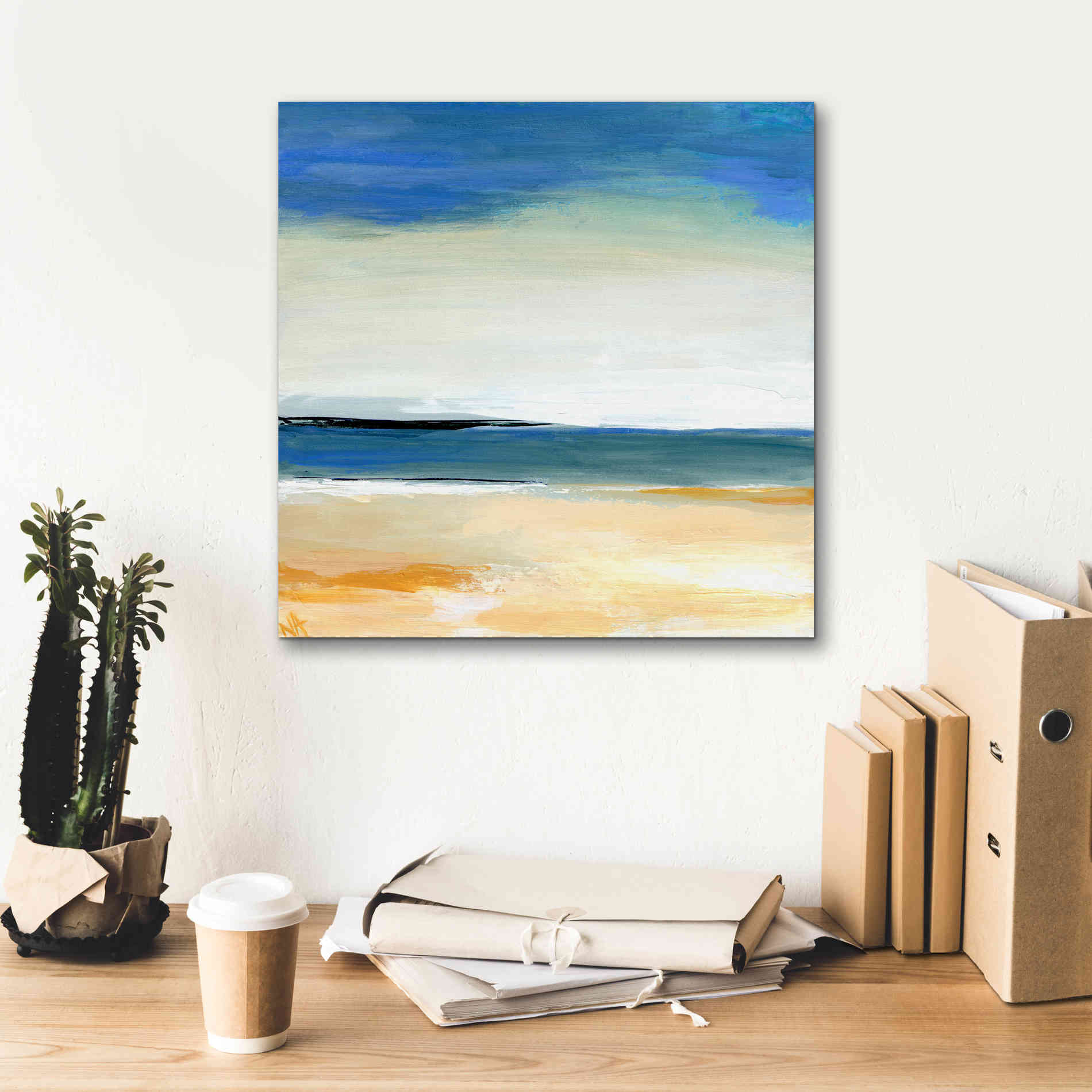 'Seascape 2' by Niki Arden, Canvas Wall Art,18 x 18