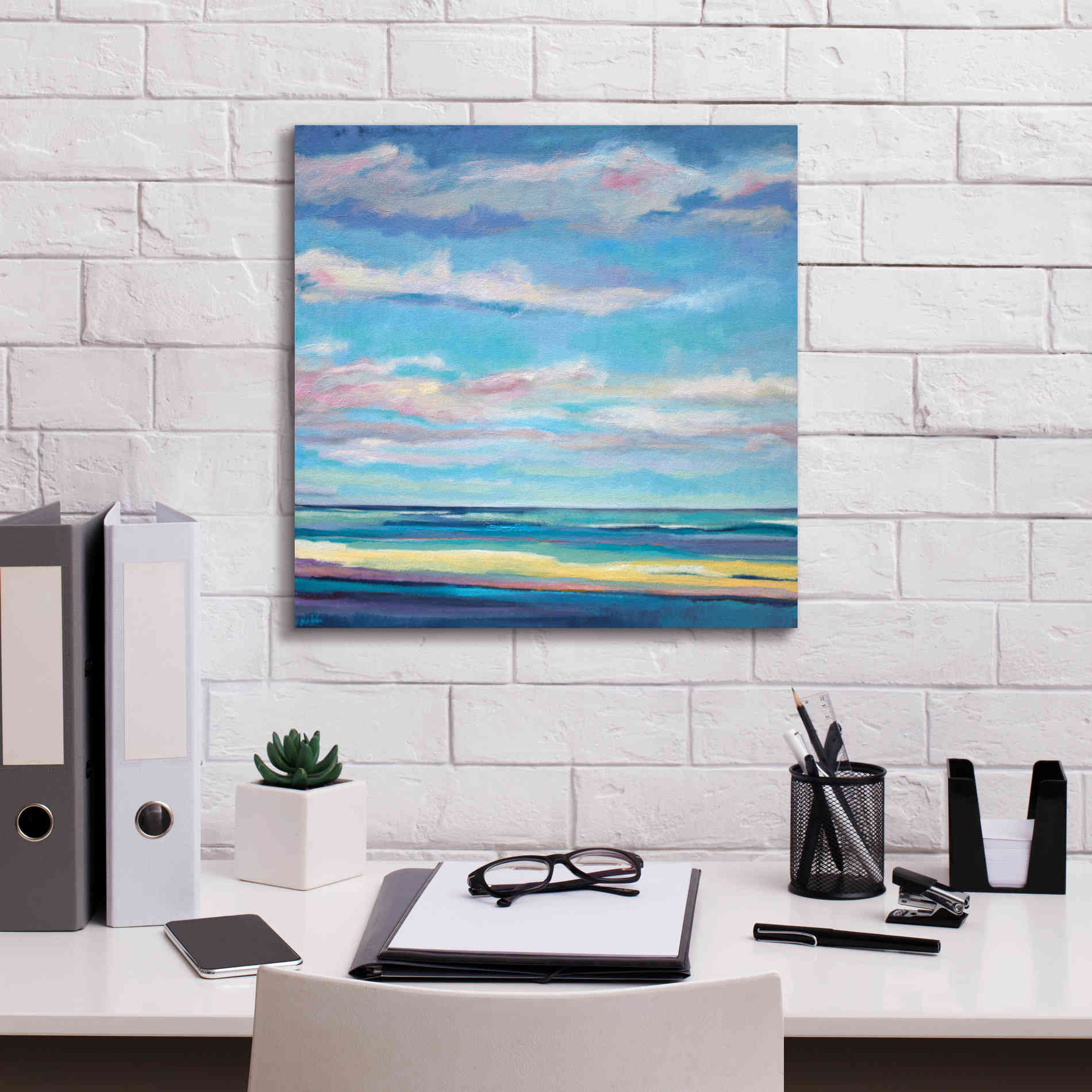 'Tidal Surge' by Niki Arden, Canvas Wall Art,18 x 18