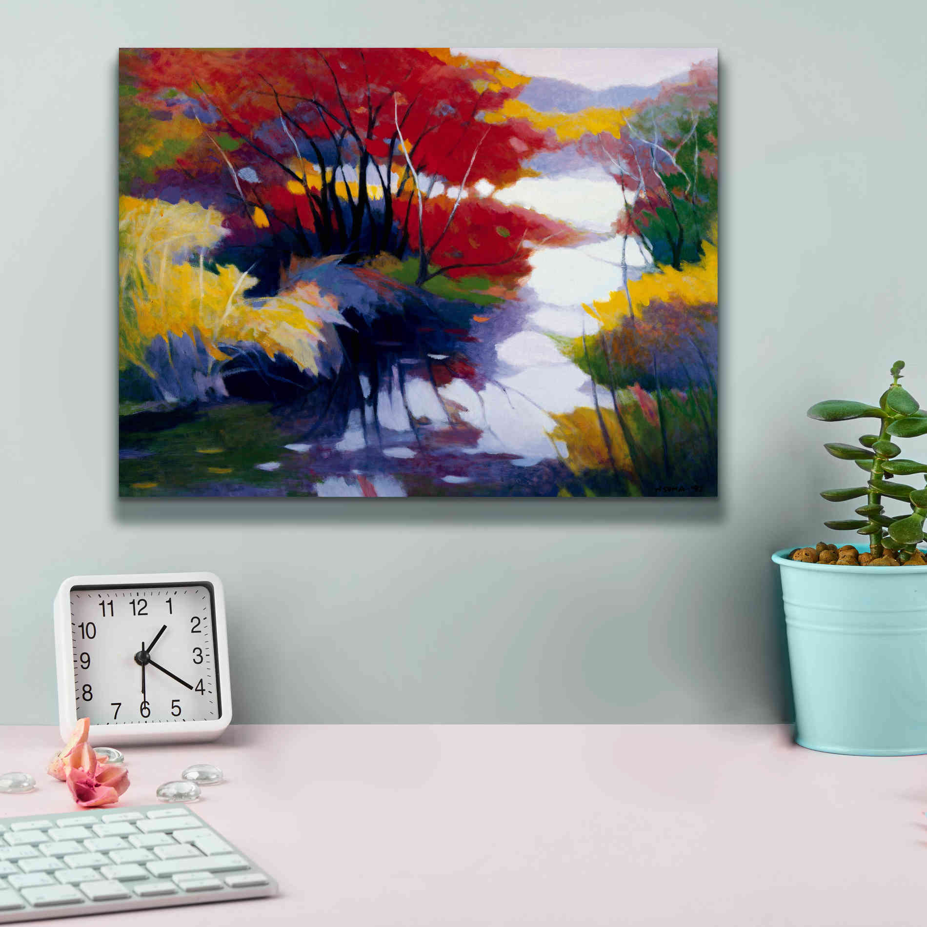 'Indian Summer' by Tadashi Asoma, Canvas Wall Art,16 x 12