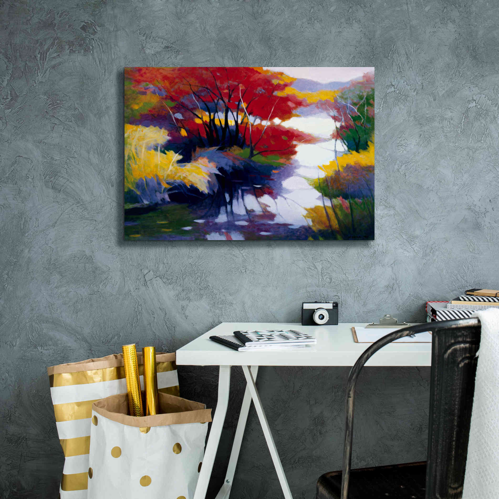 'Indian Summer' by Tadashi Asoma, Canvas Wall Art,26 x 18