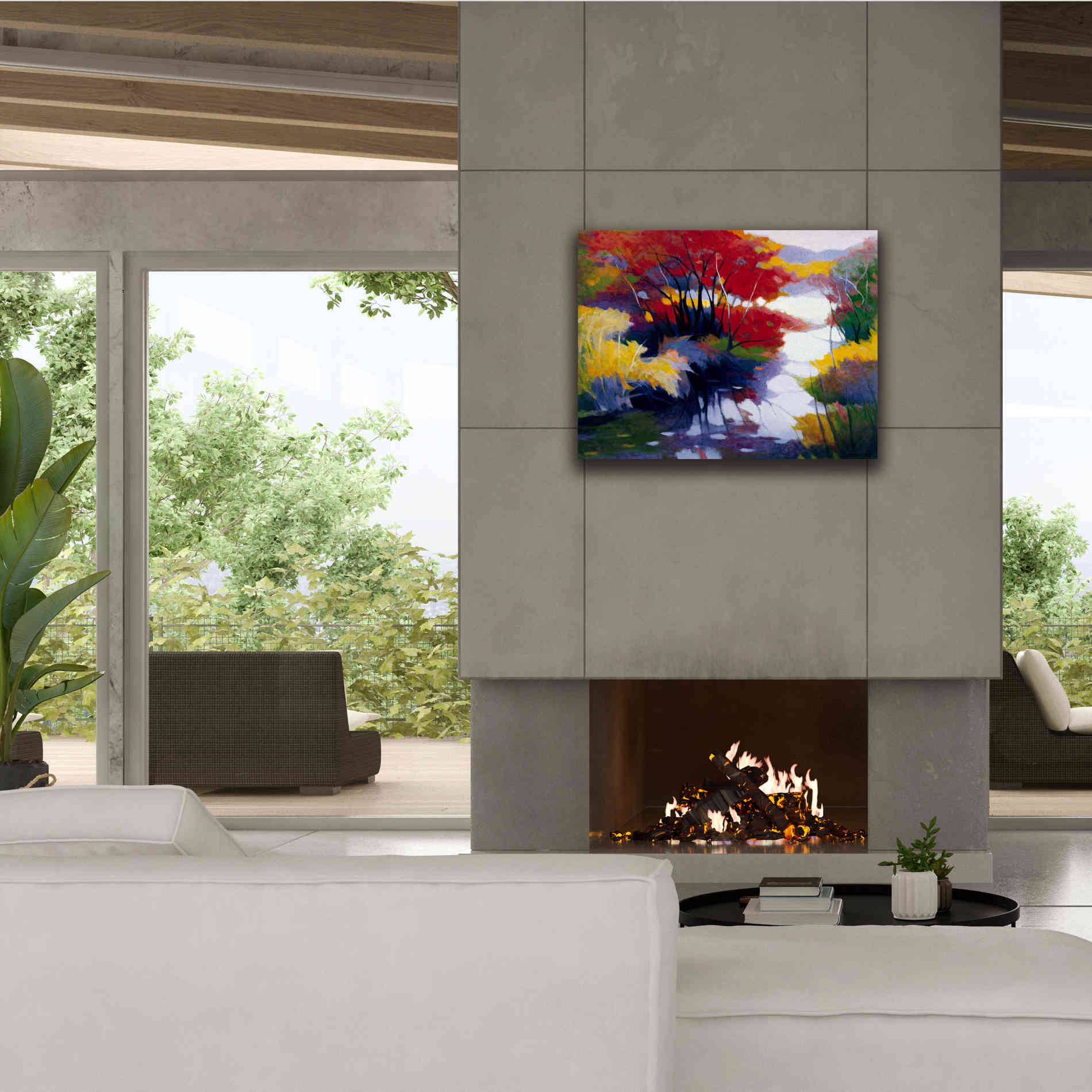 'Indian Summer' by Tadashi Asoma, Canvas Wall Art,34 x 26