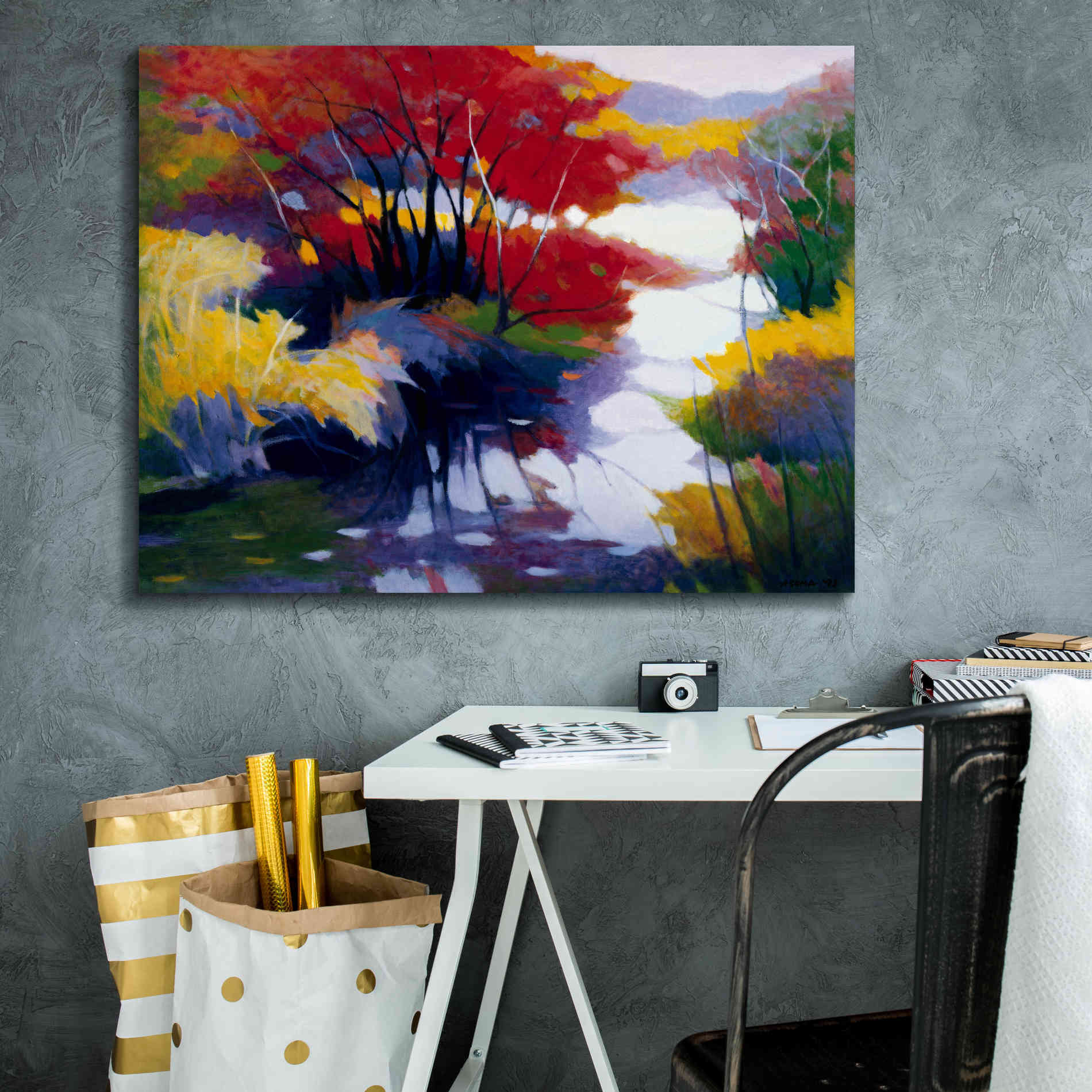 'Indian Summer' by Tadashi Asoma, Canvas Wall Art,34 x 26