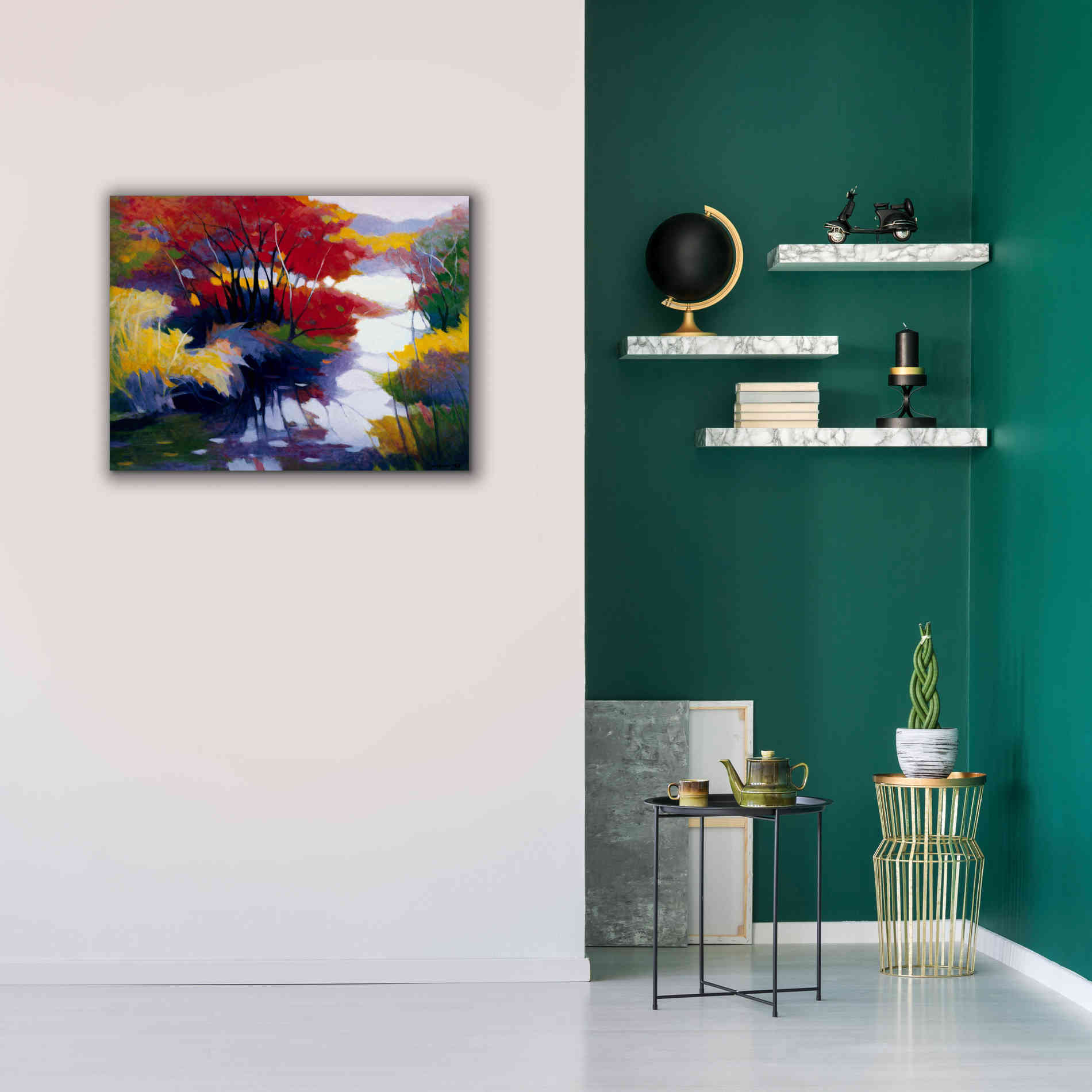 'Indian Summer' by Tadashi Asoma, Canvas Wall Art,34 x 26