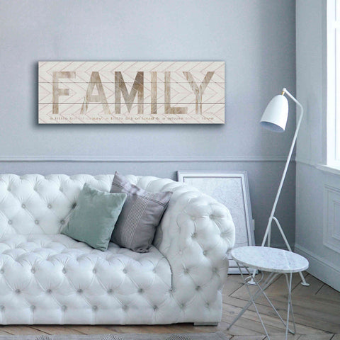 Image of 'Family Chevron' by Cindy Jacobs, Canvas Wall Art,60 x 20