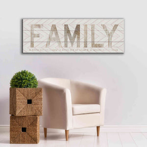 'Family Chevron' by Cindy Jacobs, Canvas Wall Art,60 x 20