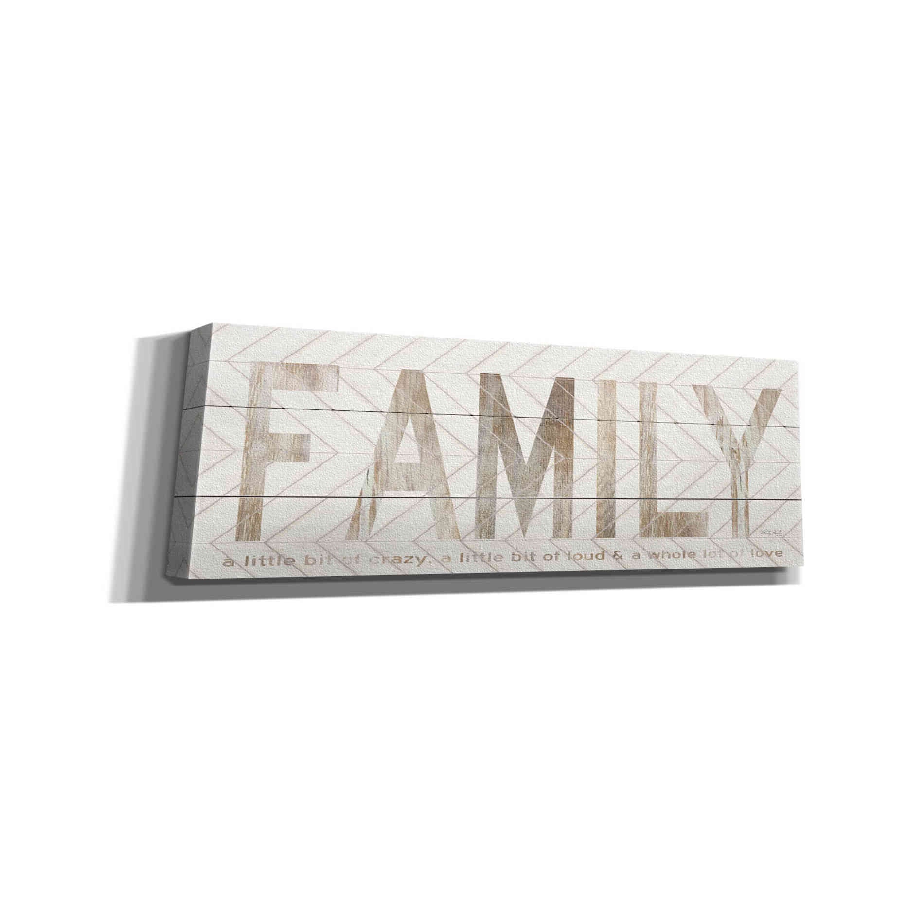 'Family Chevron' by Cindy Jacobs, Canvas Wall Art