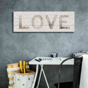 'Love Chevron' by Cindy Jacobs, Canvas Wall Art,36 x 12