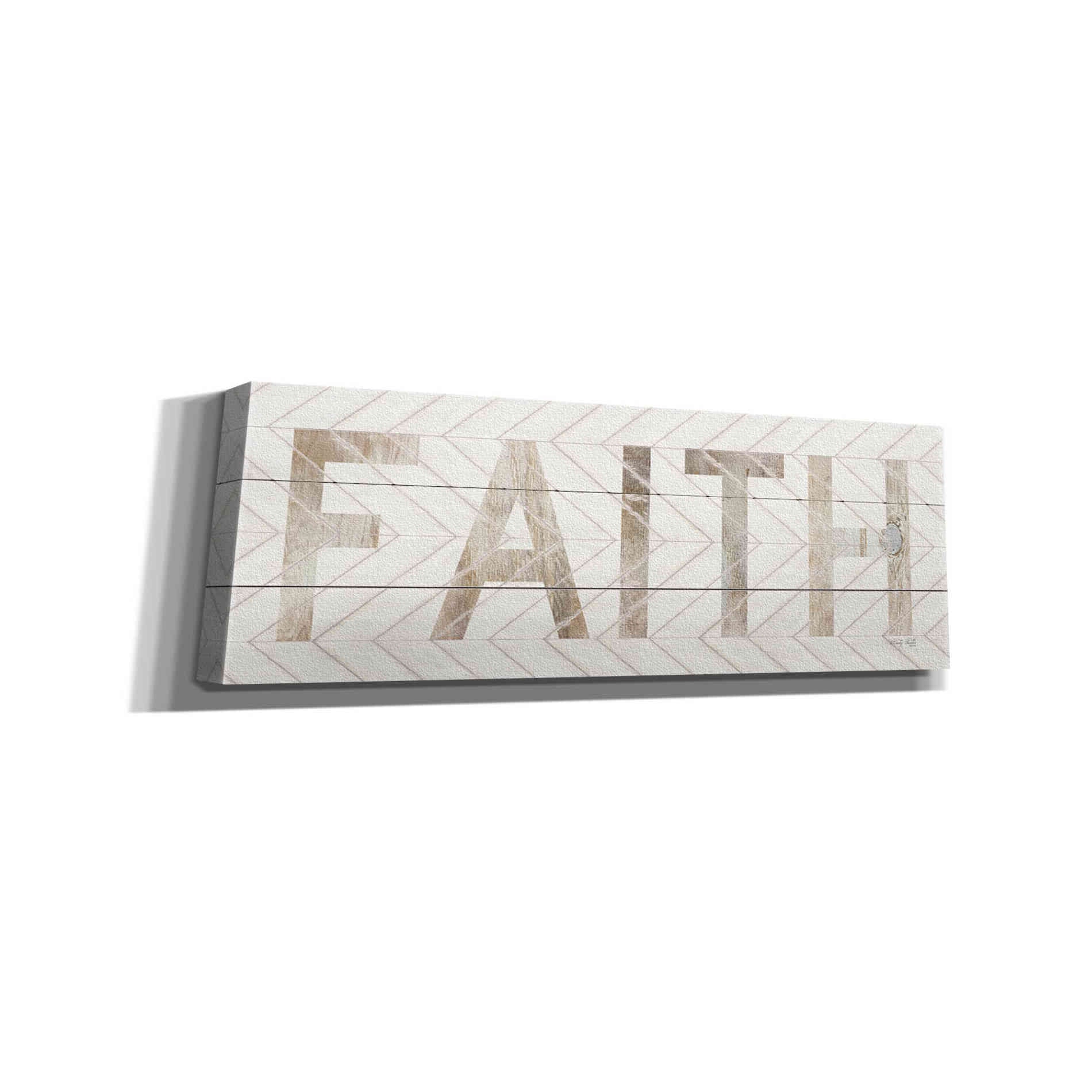 'Faith Chevron' by Cindy Jacobs, Canvas Wall Art