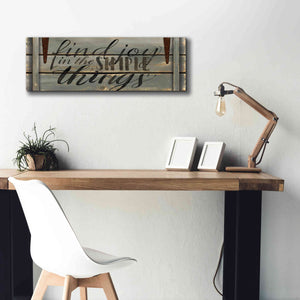 'Find Joy' by Cindy Jacobs, Canvas Wall Art,36 x 12