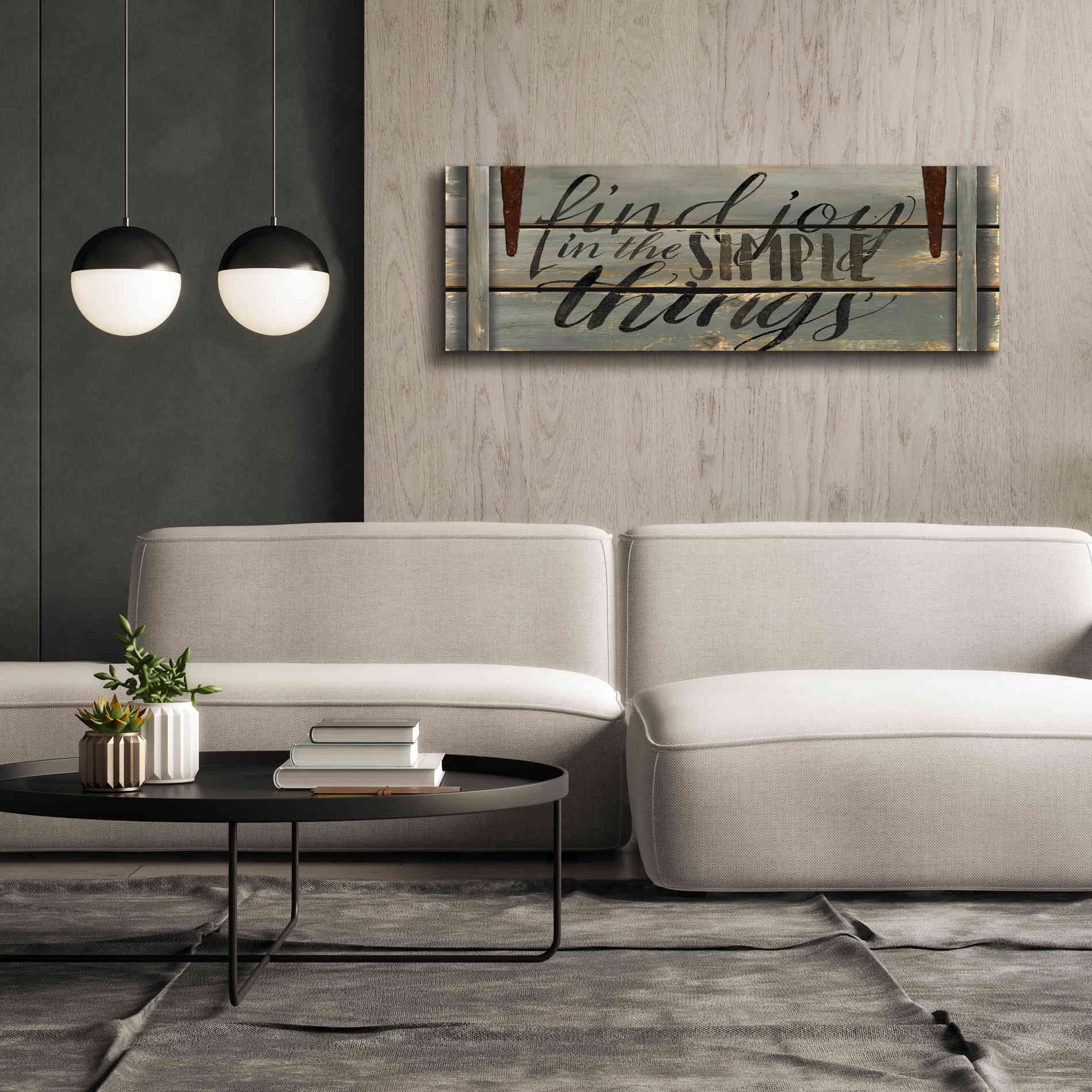 'Find Joy' by Cindy Jacobs, Canvas Wall Art,60 x 20