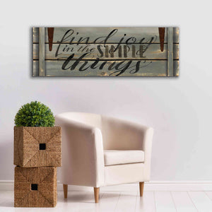 'Find Joy' by Cindy Jacobs, Canvas Wall Art,60 x 20
