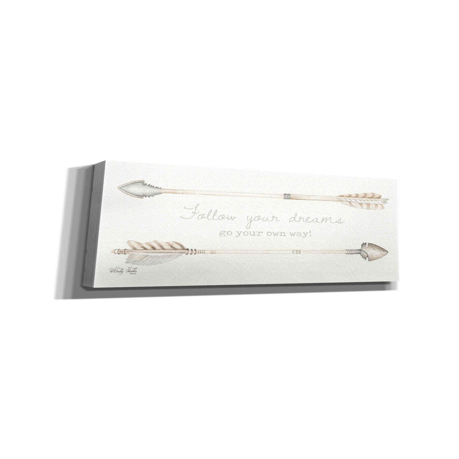 'Arrows - Follow Your Dreams' by Cindy Jacobs, Canvas Wall Art