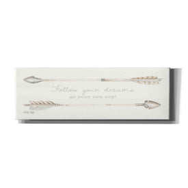 'Arrows - Follow Your Dreams' by Cindy Jacobs, Canvas Wall Art