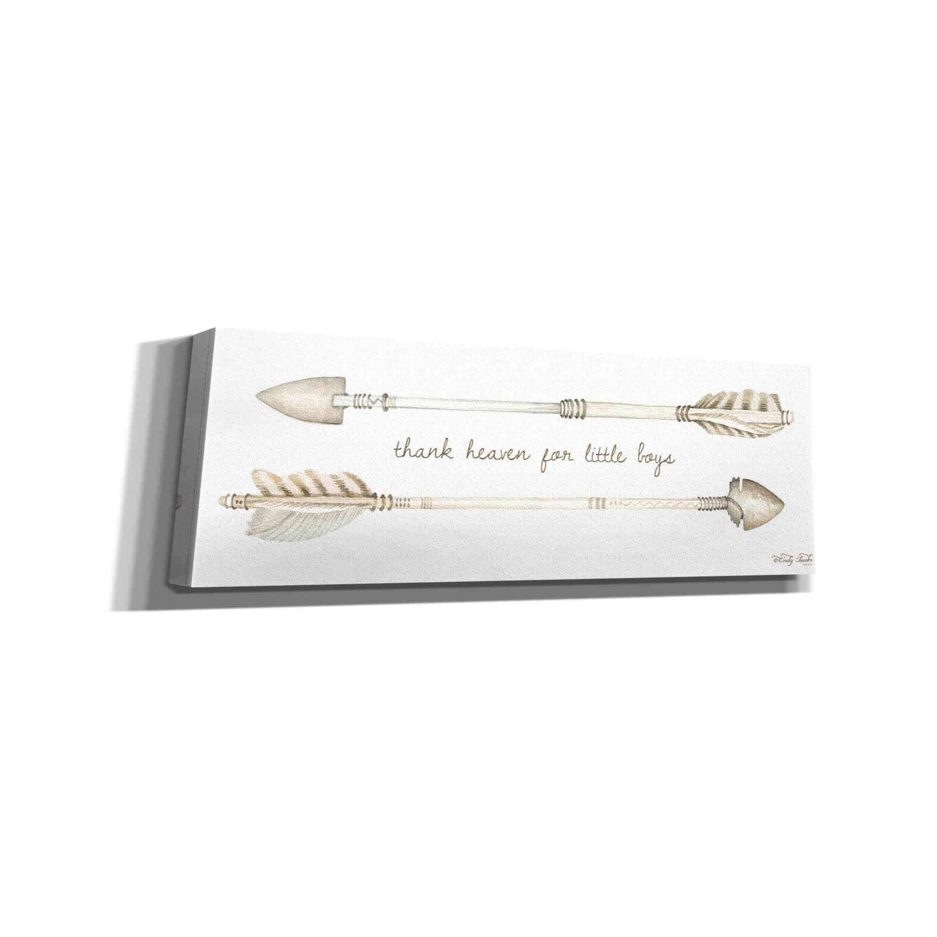 'Arrows - Thank Heaven for Little Boys' by Cindy Jacobs, Canvas Wall Art