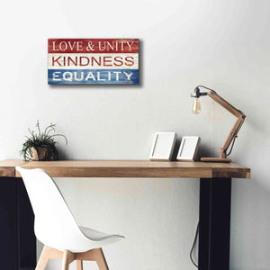 'Love & Unity' by Cindy Jacobs, Canvas Wall Art,24 x 12