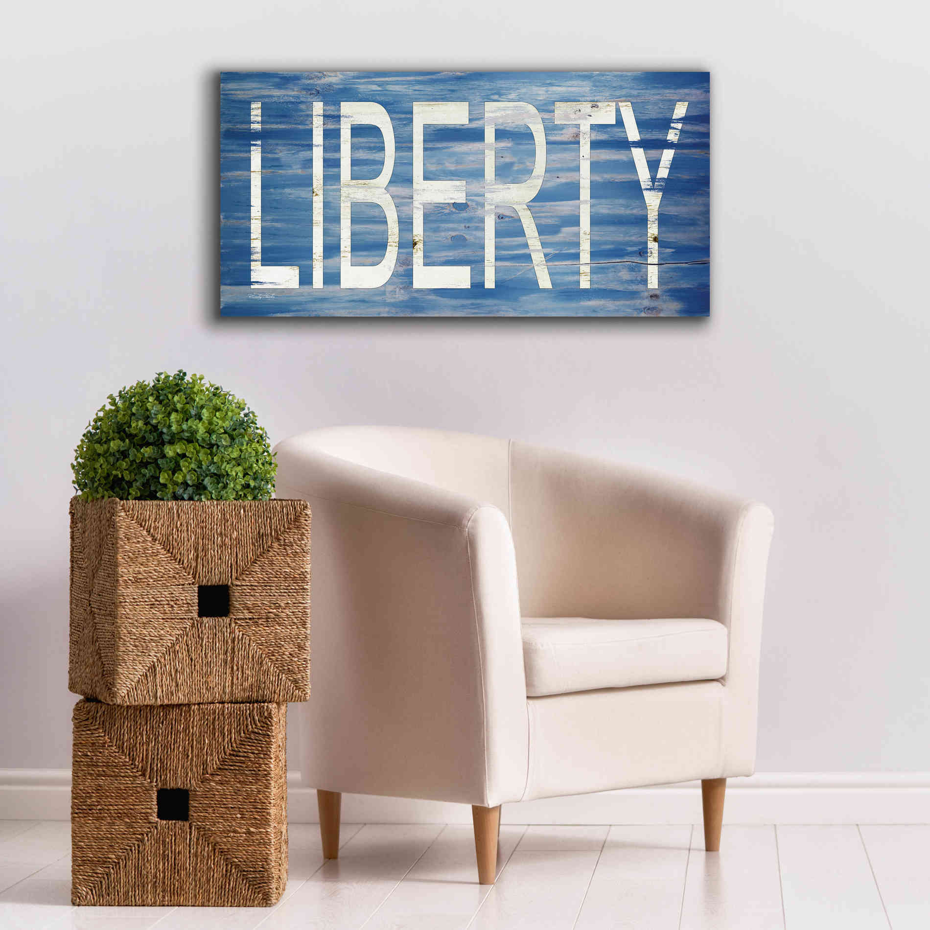 'Liberty' by Cindy Jacobs, Canvas Wall Art,40 x 20
