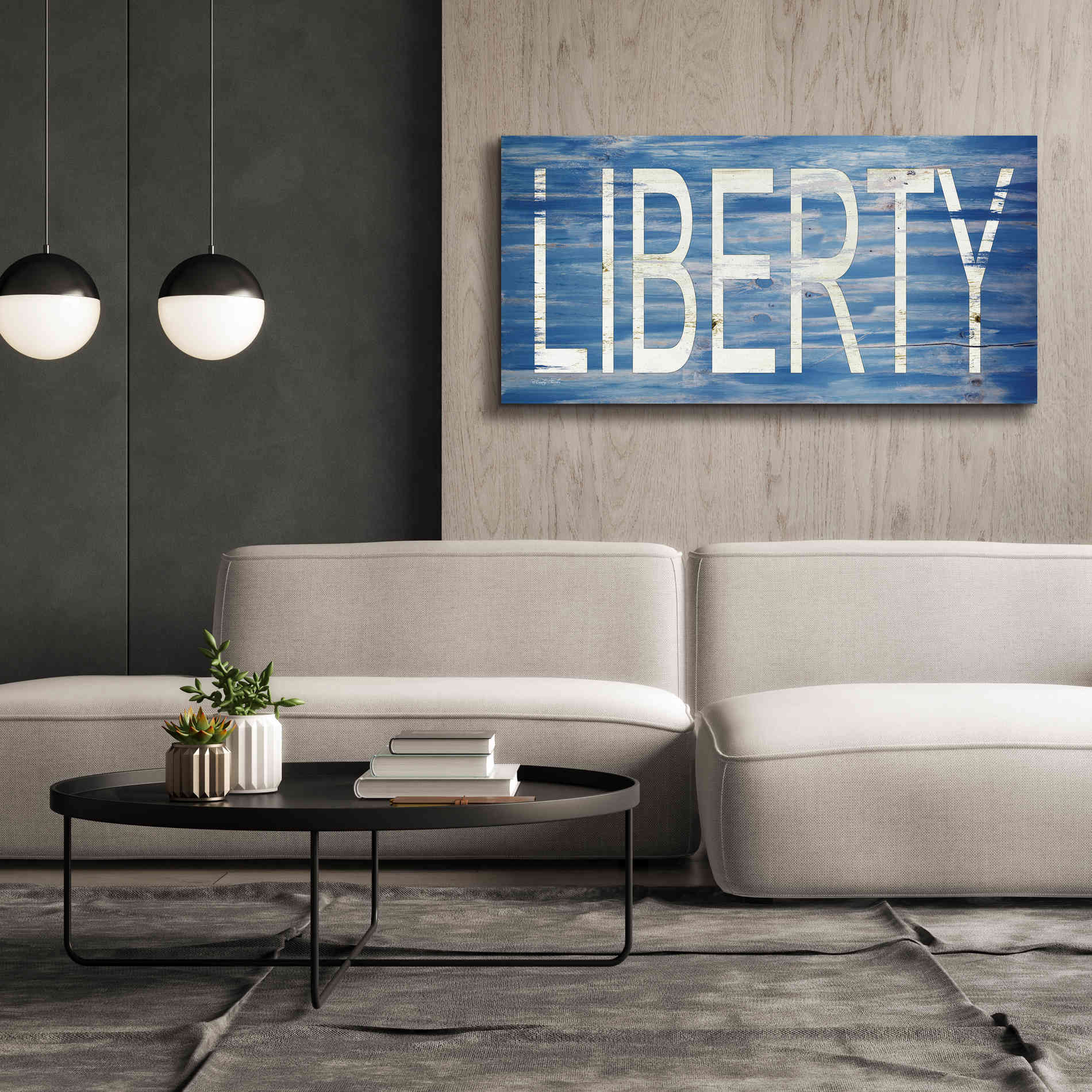 'Liberty' by Cindy Jacobs, Canvas Wall Art,60 x 30