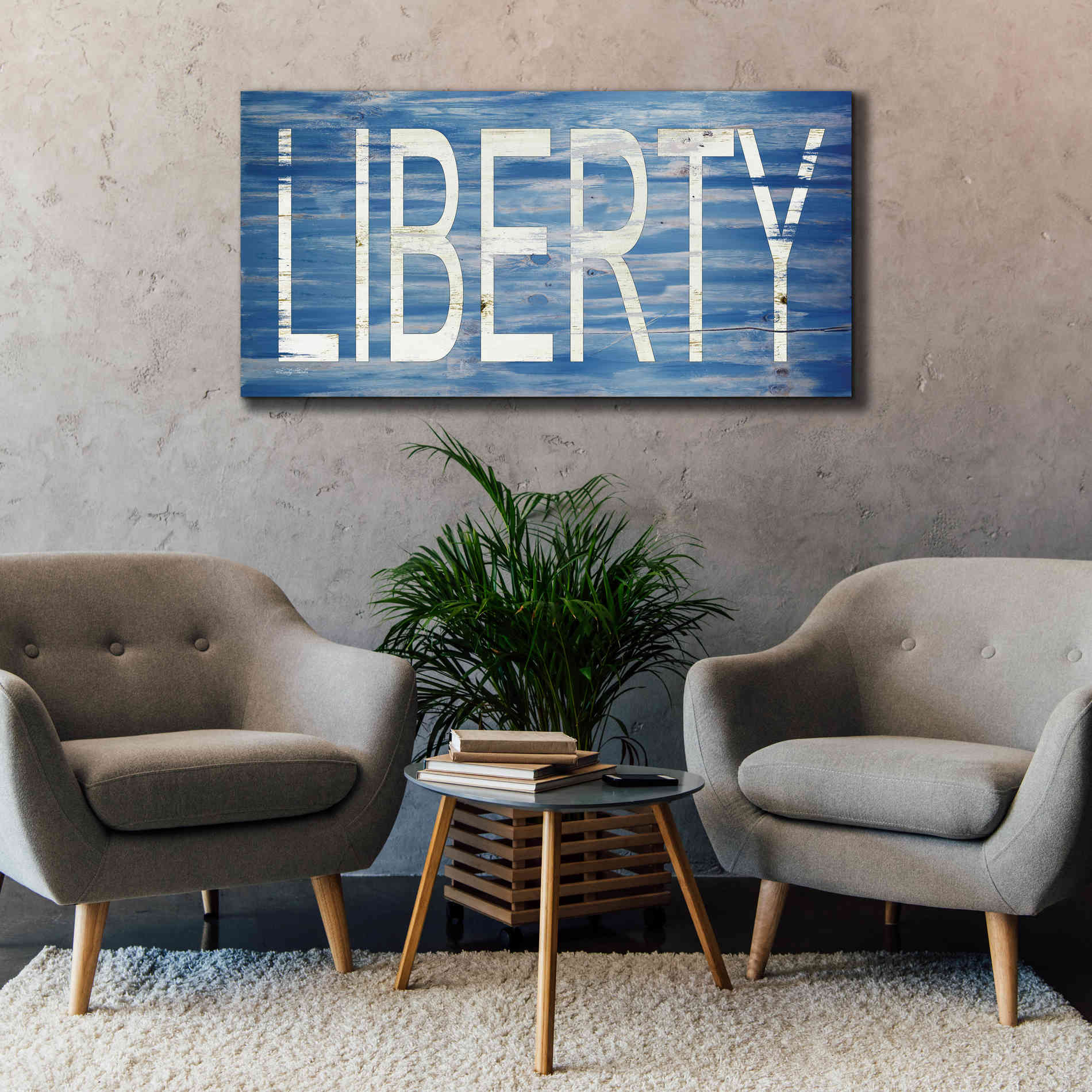 'Liberty' by Cindy Jacobs, Canvas Wall Art,60 x 30