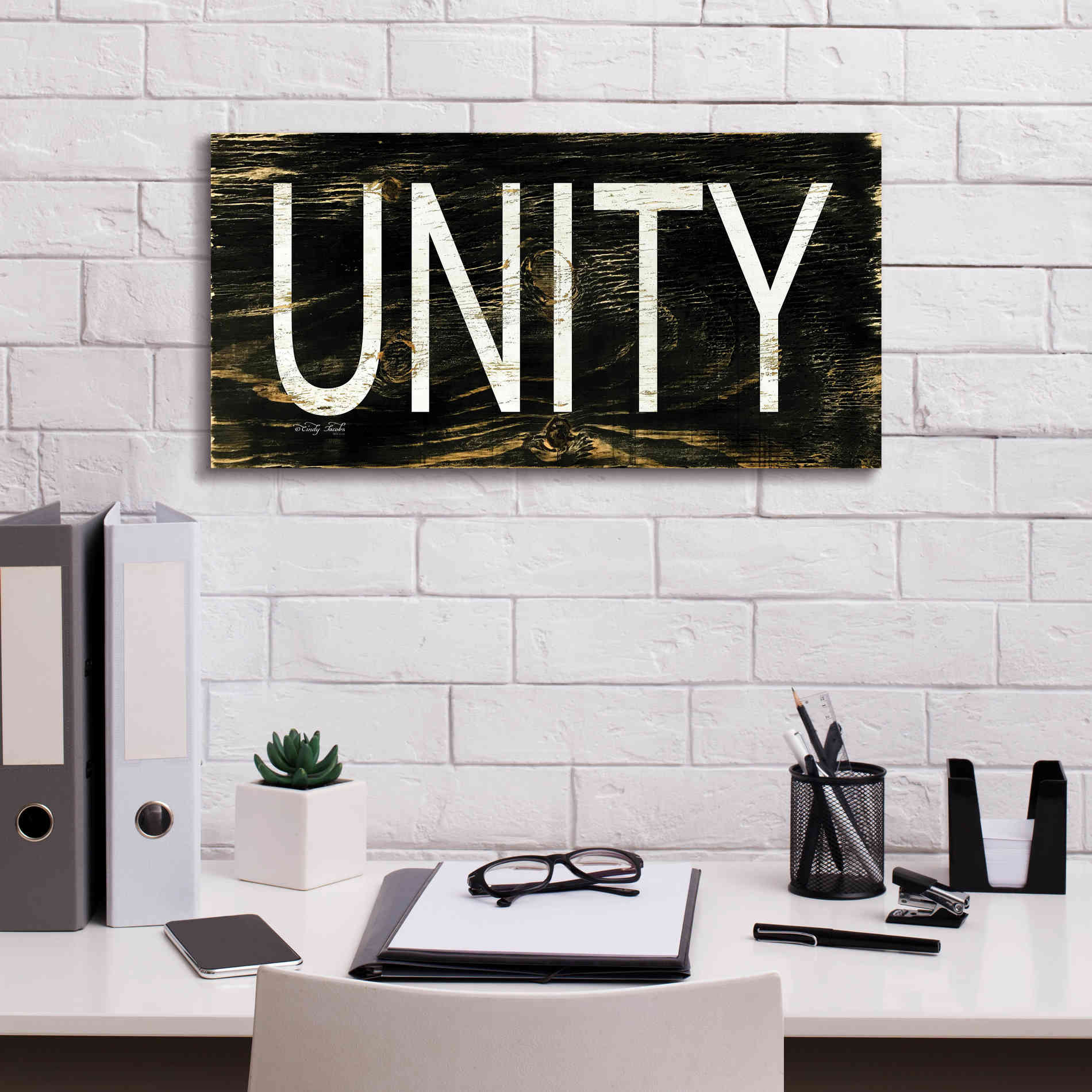 'Unity' by Cindy Jacobs, Canvas Wall Art,24 x 12