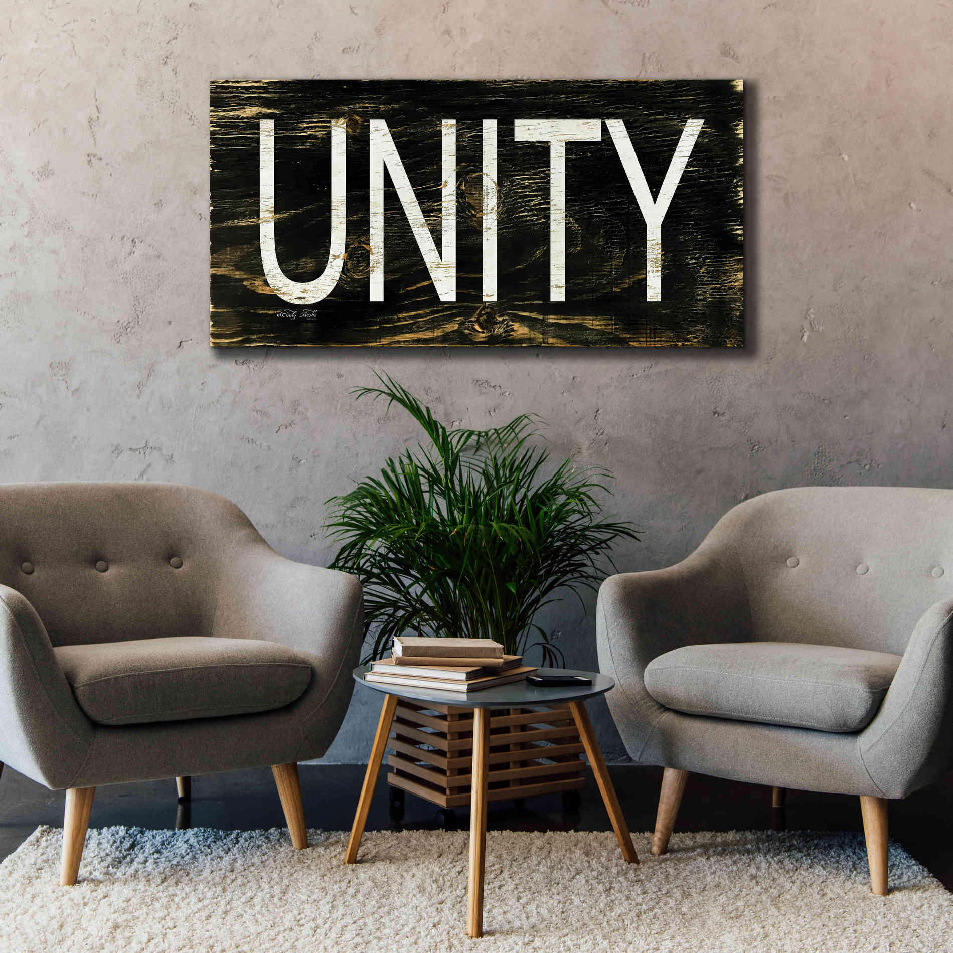 'Unity' by Cindy Jacobs, Canvas Wall Art,60 x 30