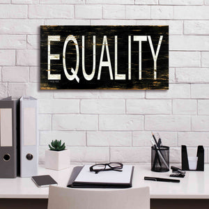 'Equality' by Cindy Jacobs, Canvas Wall Art,24 x 12