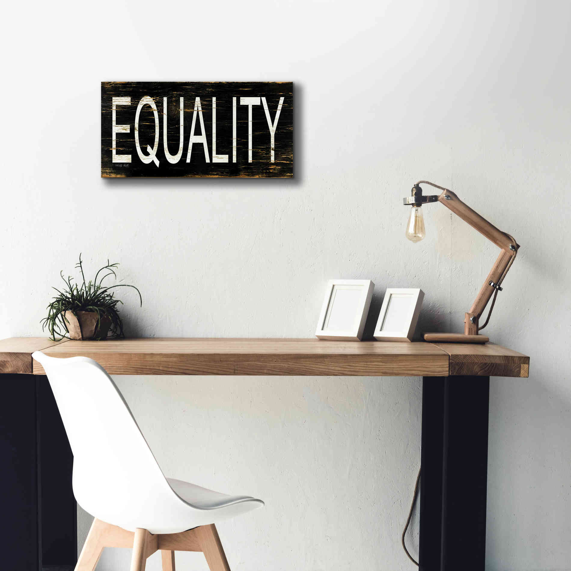 'Equality' by Cindy Jacobs, Canvas Wall Art,24 x 12