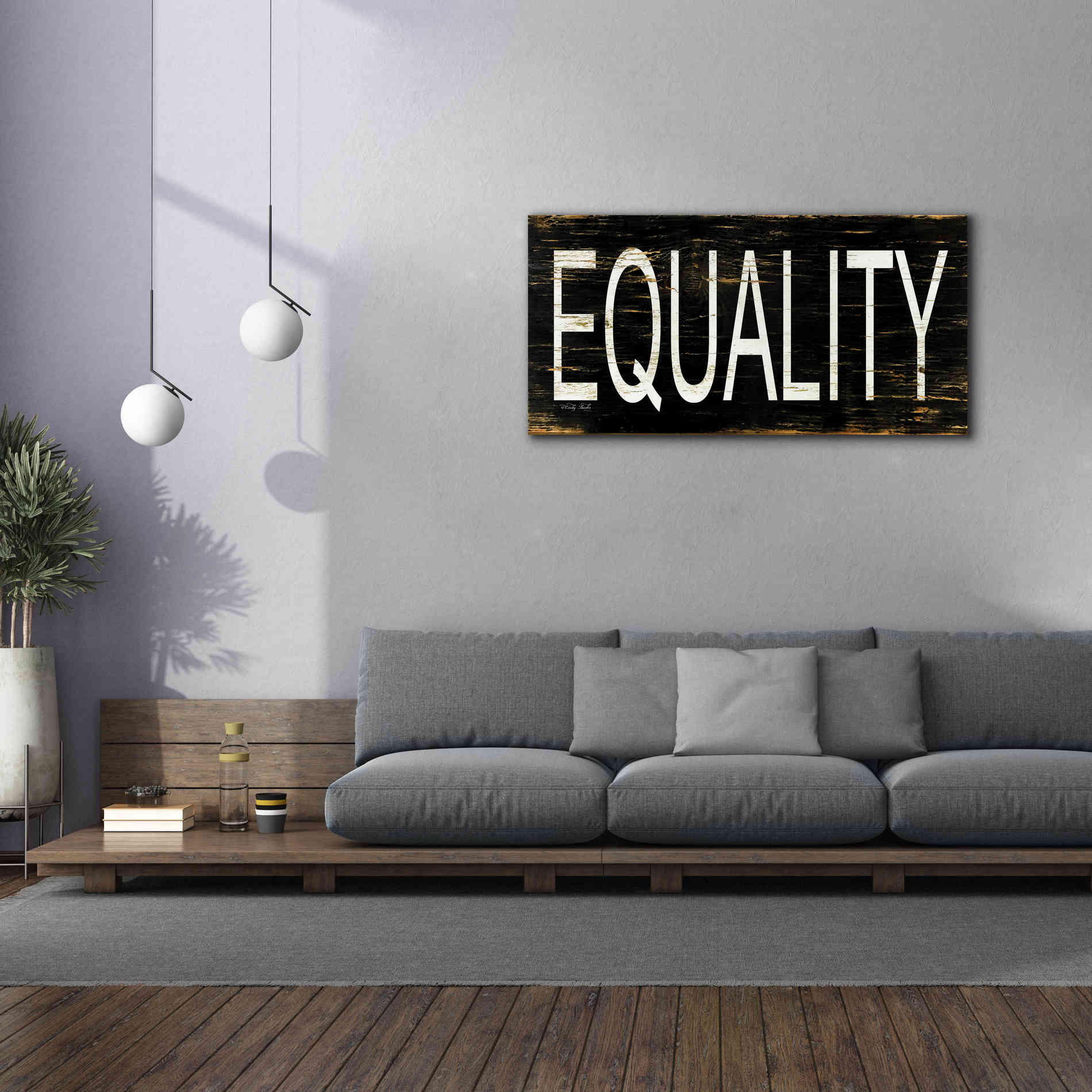 'Equality' by Cindy Jacobs, Canvas Wall Art,60 x 30