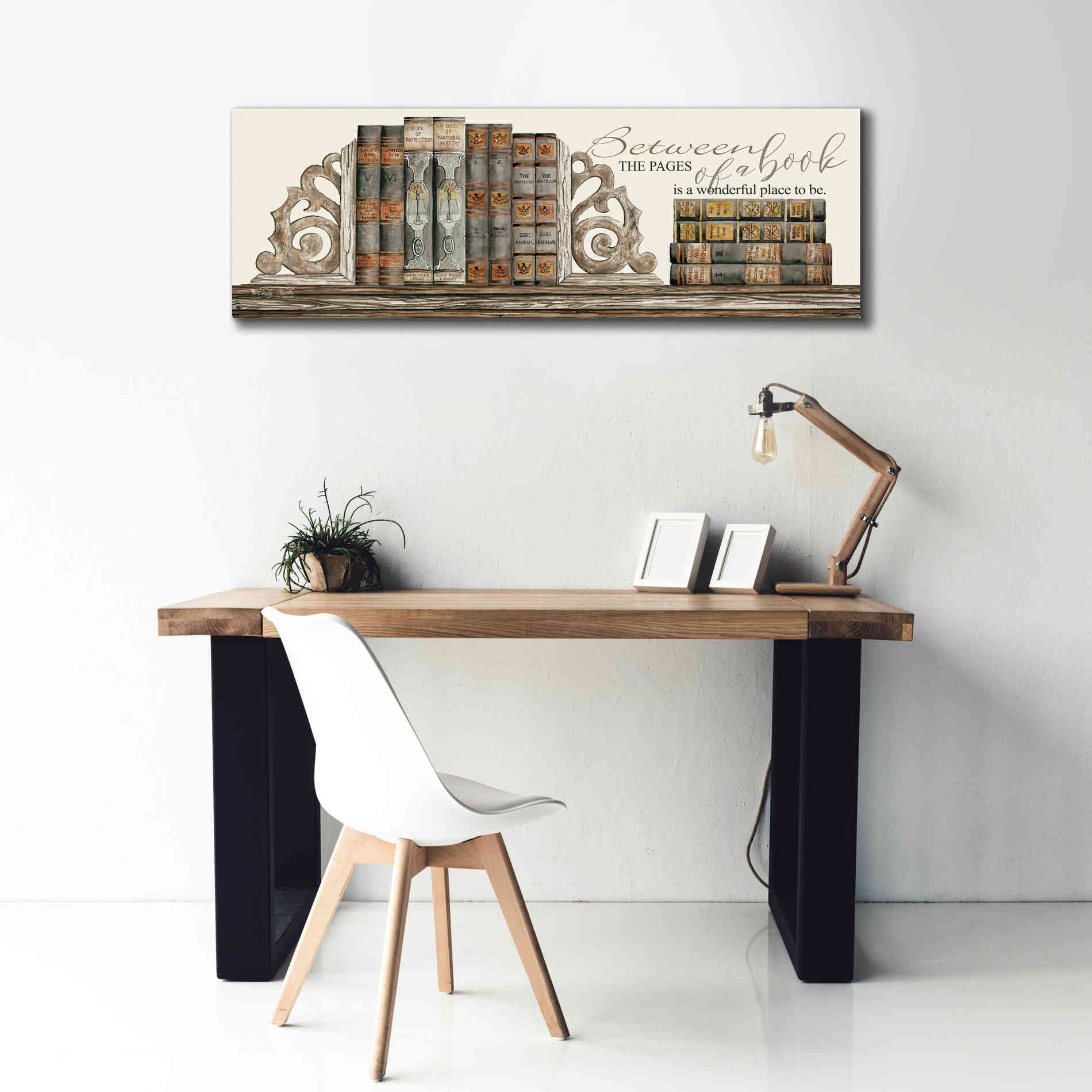 'Between the Pages of a Book' by Cindy Jacobs, Canvas Wall Art,60 x 20