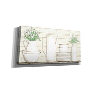 'White Ware Shelf II' by Cindy Jacobs, Canvas Wall Art