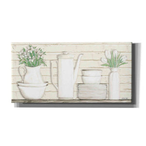 'White Ware Shelf II' by Cindy Jacobs, Canvas Wall Art