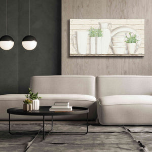 'White Ware Shelf I' by Cindy Jacobs, Canvas Wall Art,60 x 30