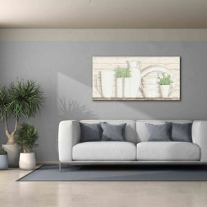 'White Ware Shelf I' by Cindy Jacobs, Canvas Wall Art,60 x 30