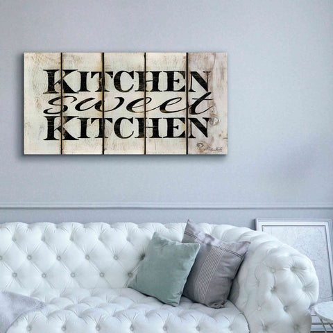 Image of 'Kitchen Sweet Kitchen on Wood Panels' by Cindy Jacobs, Canvas Wall Art,60 x 30