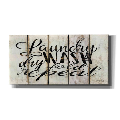 Image of 'Laundry Duties on Wood Panels' by Cindy Jacobs, Canvas Wall Art