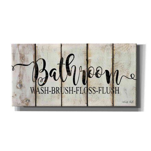 Image of 'Bathroom on Wood Panels' by Cindy Jacobs, Canvas Wall Art