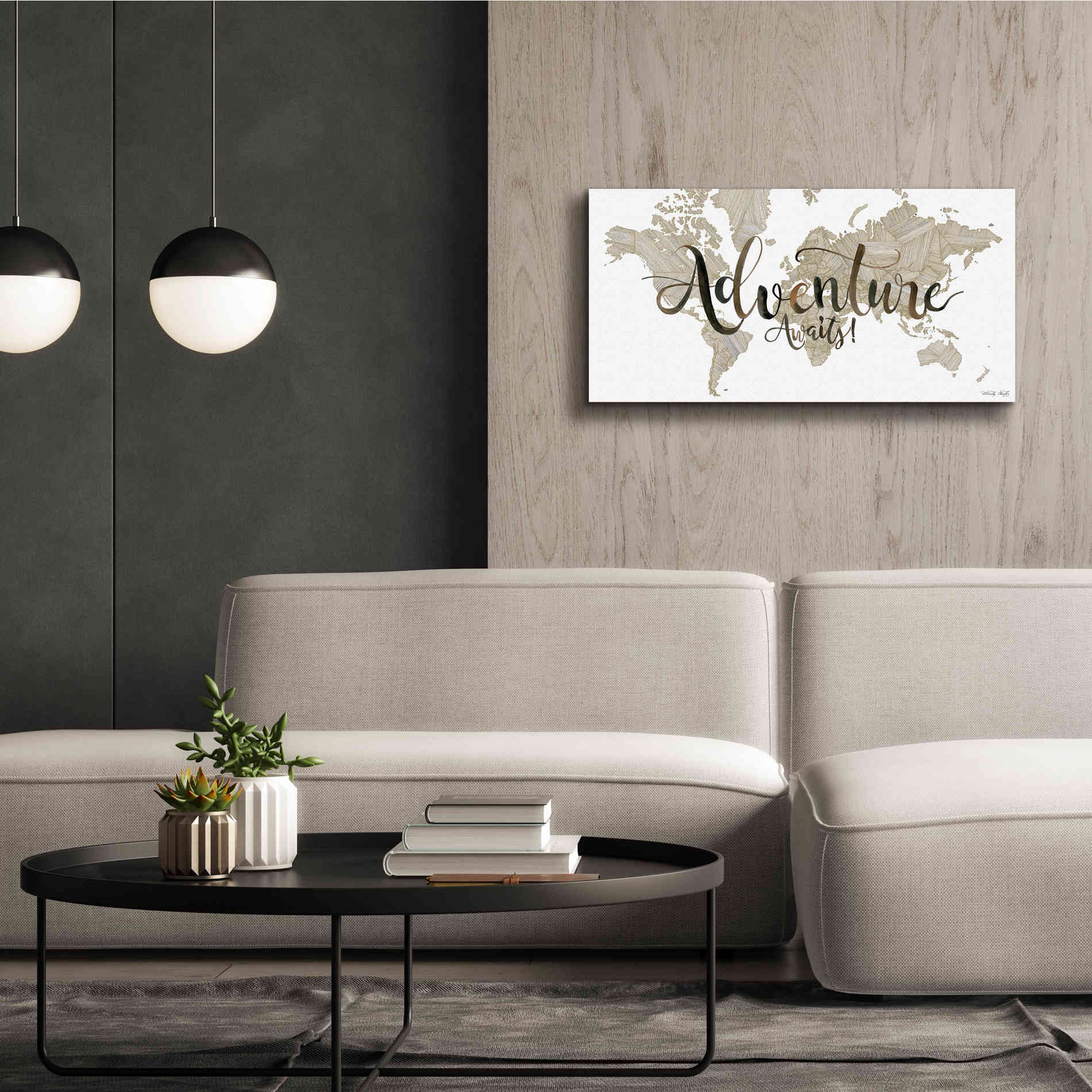 'Adventure Awaits' by Cindy Jacobs, Canvas Wall Art,40 x 20