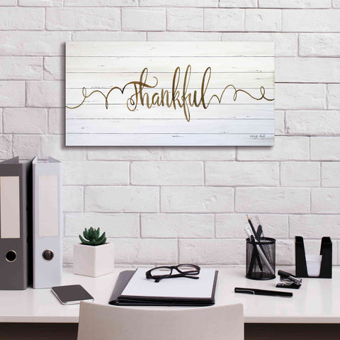 Image of 'Thankful' by Cindy Jacobs, Canvas Wall Art,24 x 12