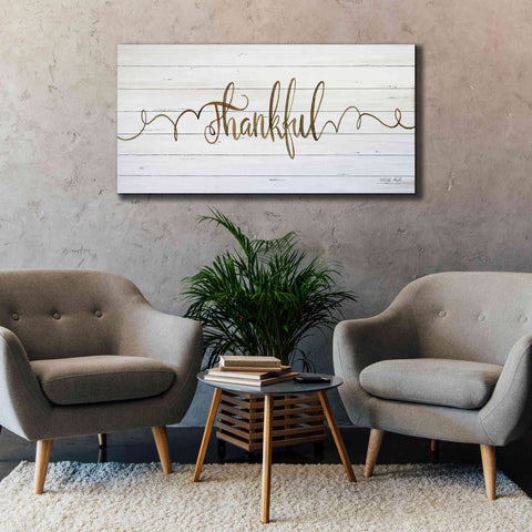 Image of 'Thankful' by Cindy Jacobs, Canvas Wall Art,60 x 30