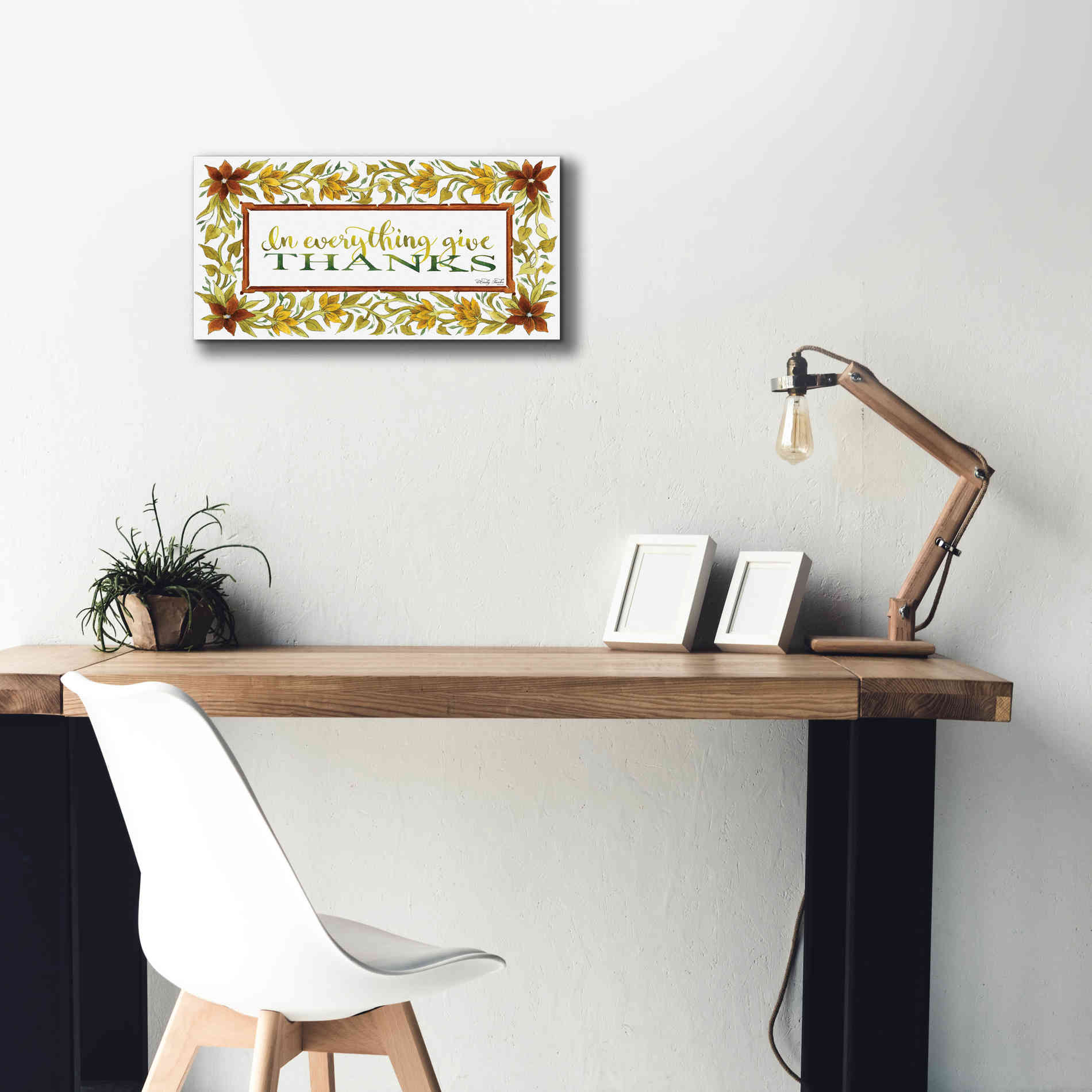 'In Everything' by Cindy Jacobs, Canvas Wall Art,24 x 12