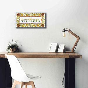 'In Everything' by Cindy Jacobs, Canvas Wall Art,24 x 12
