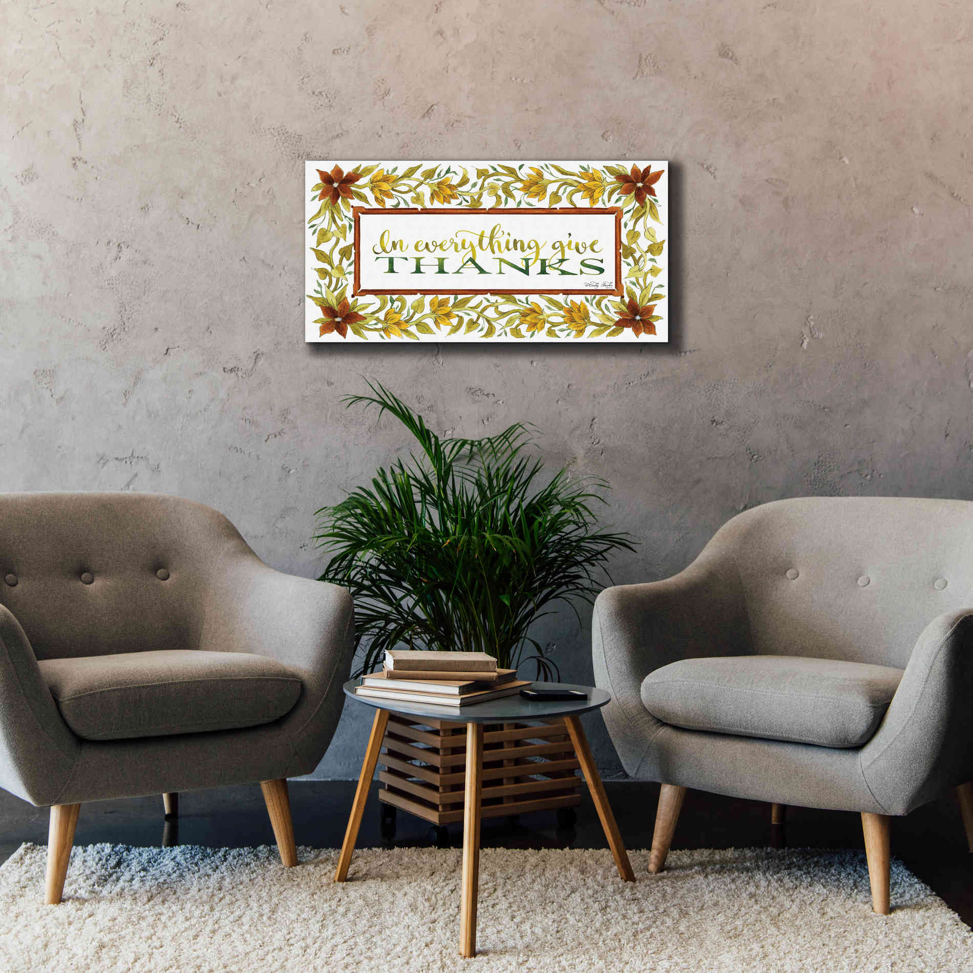 'In Everything' by Cindy Jacobs, Canvas Wall Art,40 x 20