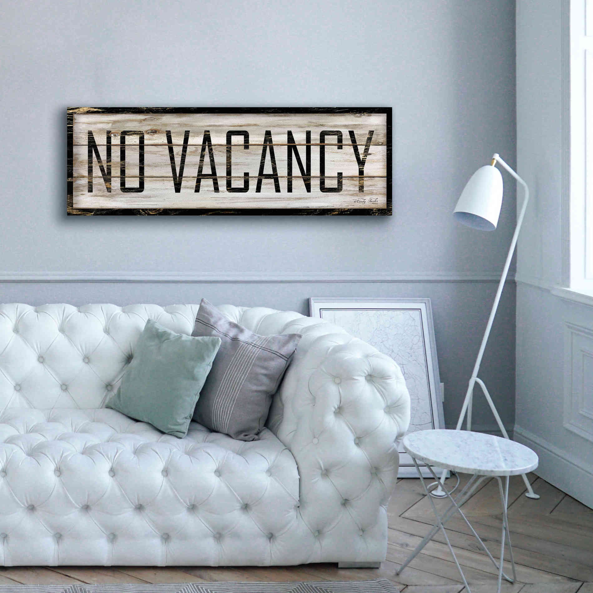 'No Vacancy' by Cindy Jacobs, Canvas Wall Art,60 x 20