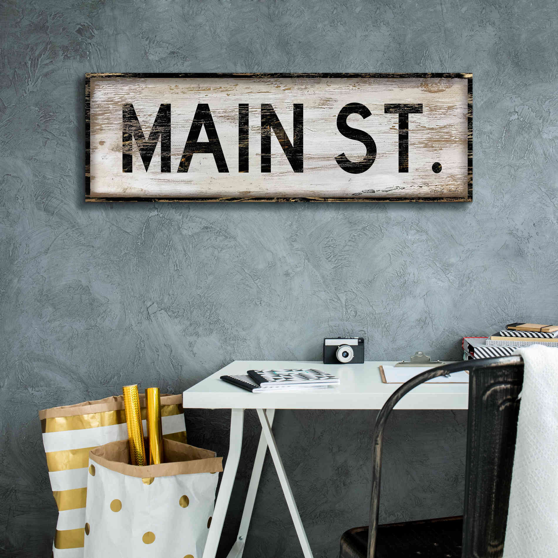 'Main St.' by Cindy Jacobs, Canvas Wall Art,36 x 12