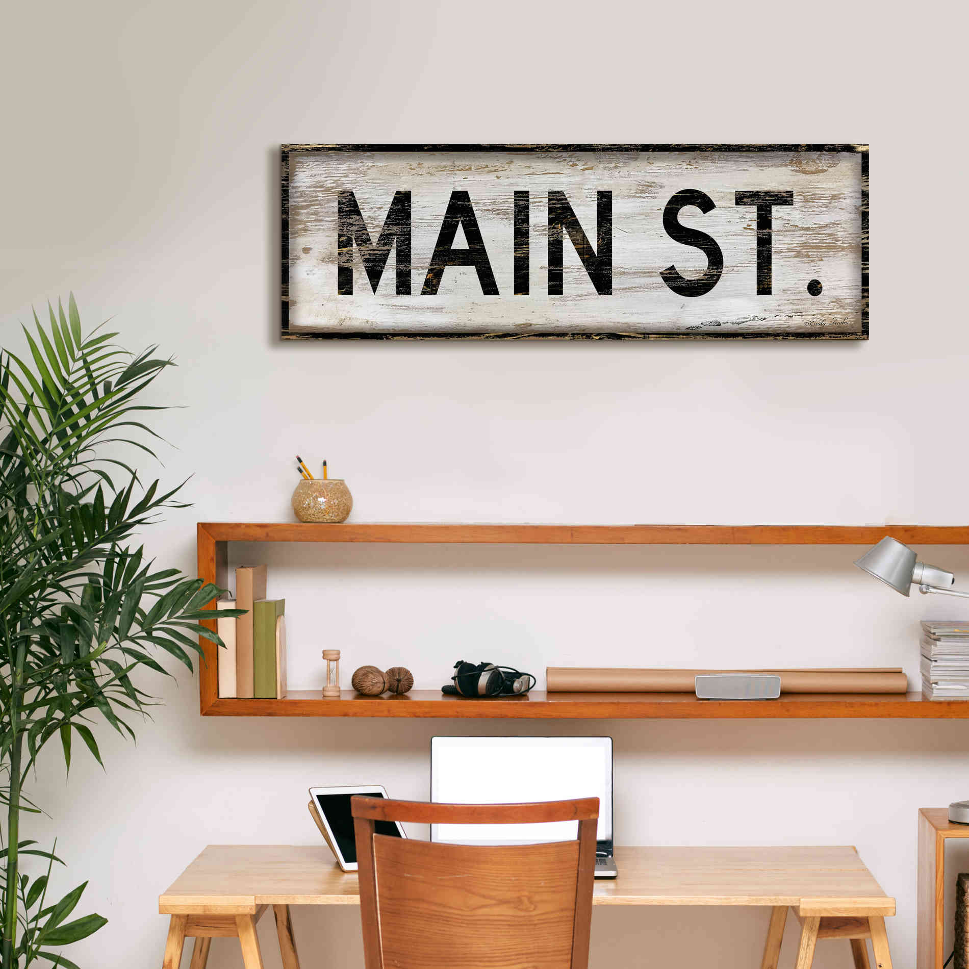 'Main St.' by Cindy Jacobs, Canvas Wall Art,36 x 12