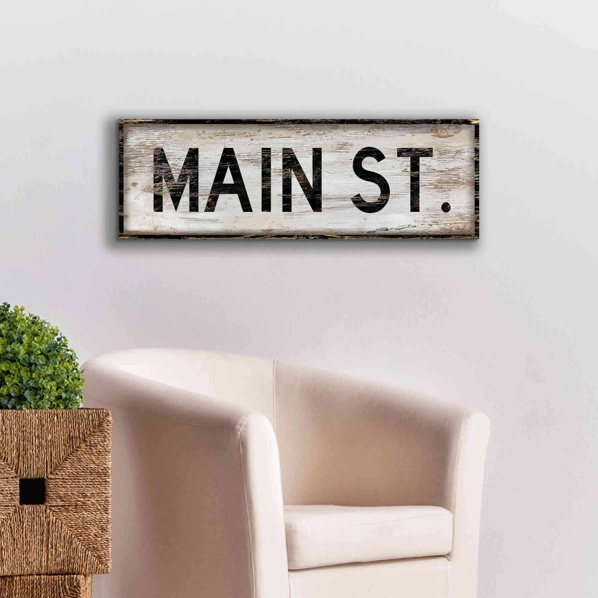 'Main St.' by Cindy Jacobs, Canvas Wall Art,36 x 12